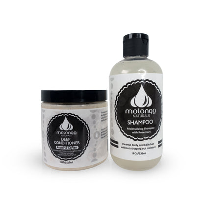 Rosemary Shampoo & Moisturizing Protein Deep Conditioner Kit